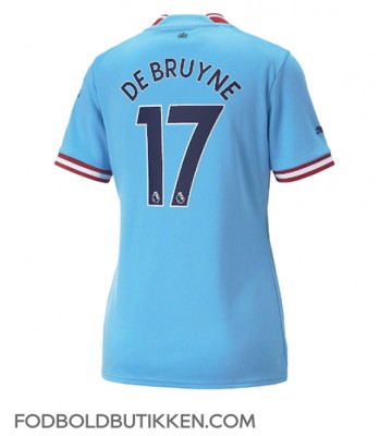 Manchester City Kevin De Bruyne #17 Hjemmebanetrøje Dame 2022-23 Kortærmet